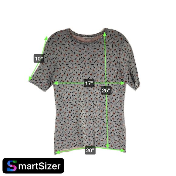 MM Lafleur The Choe Sprinkle Knit Short Sleeve Crew Neck Top Fall Office Size M - Picture 7 of 9